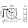 Ventilator AC axial 115/230VAC 120x120x38mm 195m3/h SUNON SF1212AD.BL.GN SF1212AD - imagine 3