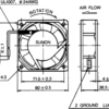 Ventilator AC axial 230VAC 80x80x38mm 31dBA SUNON SF23080A2083HSL.GN - imagine 2