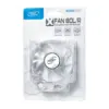 Ventilator Deepcool Xfan 80L/R Clear 80mm LED fan rosii rulmenti Hydro Bearing 1800RPM 12V - imagine 3