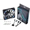 Ventilator ID-Cooling CF-14025-B 140mm 200-1300RPM Concentric Circular iluminare albastra - imagine 3