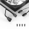Ventilator ID-Cooling PN-7 120x120x25mm 12V negru aRGB Hydraulic Bearing anti-vibratii 700-1500RPM 4pin PWM si 3pin FAN-PN-7 - imagine 4