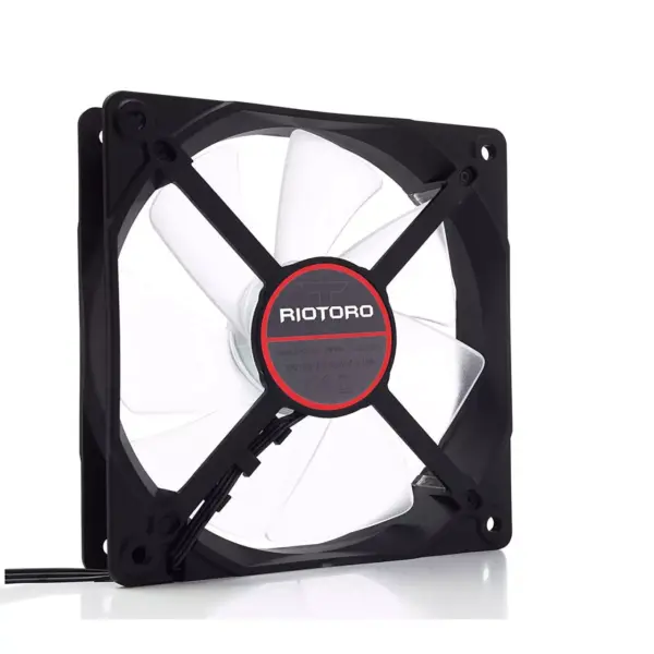 Ventilator Riotoro Performance Edition 120mm iluminare rosie - imagine 2