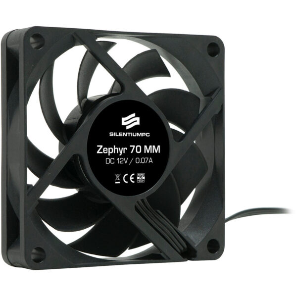 Ventilator SILENTIUM PC Zephyr 70 70x70x15mm 12V 0.18A 2000RPM 3-pin SPC013 - imagine 2