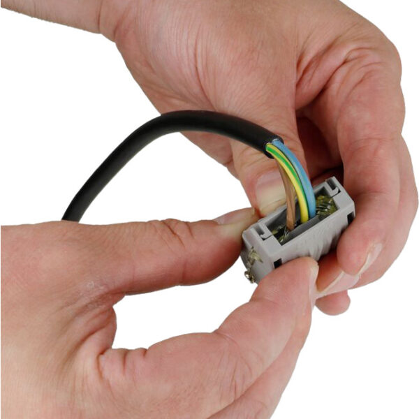 WAGO GELBOX 3 poli derivatie cabluri pentru conectori seriile 221/ 2273 max. 4mm2 IPX8 gri 207-1331 - imagine 4