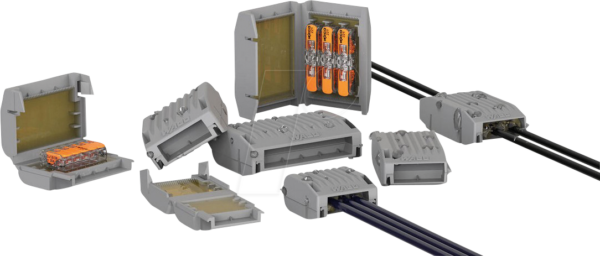 WAGO GELBOX 3 poli derivatie cabluri pentru conectori seriile 221/ 2273 max. 4mm2 IPX8 gri 207-1331 - imagine 14
