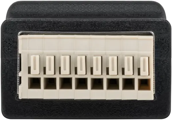 Adaptor bloc terminal cu 8 pini clema la RJ45 mama 8P8C Goobay 76737 - imagine 2