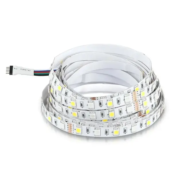 Banda LED SMD5050 60LED/m 357lm/m 8W/m RGB+W alb neutru IP20 5m V-TAC SKU-212552 - imagine 2