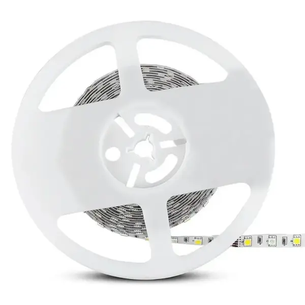 Banda LED SMD5050 60LED/m 357lm/m 8W/m RGB+W alb neutru IP20 5m V-TAC SKU-212552 - imagine 3