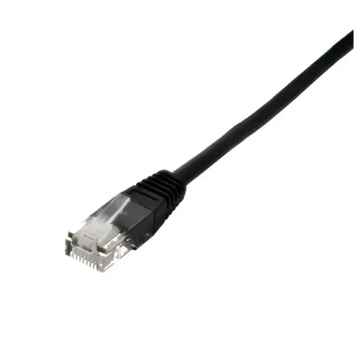 Cablu de retea UTP Well cat5e patch cord RJ45 0.5m negru UTP-0008-0.5BK-WL