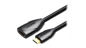Cablu HDMI V1.4 soclu - mini HDMI mufa 1m negru 30AWG VENTION ABAAF