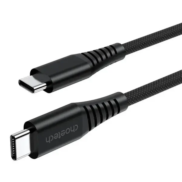 Cablu magnetic date / incarcare USB-C - USB-C Choetech XCC-1054-BK 1.2m PD 100W - imagine 2