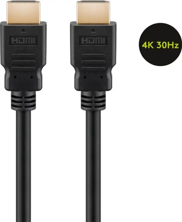 Cablu v1.4 HDMI tata - HDMI tata 3m ethernet ARC 4K 30Hz Goobay - imagine 3