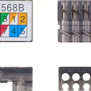 Conector de reconectare cablu fara unelte CAT6 ecranat STP AWG 24/1-22/1 250MHz Goobay 79577