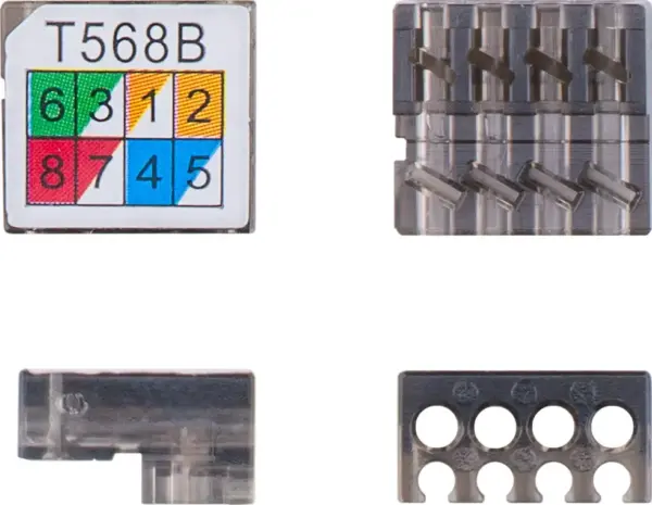 Conector de reconectare cablu fara unelte CAT6 ecranat STP AWG 24/1-22/1 250MHz Goobay 79577 - imagine 4