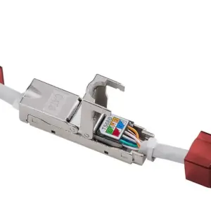 Adaptor 8p8c ISDN RJ45 mama la 2x RJ45 mama alb Goobay