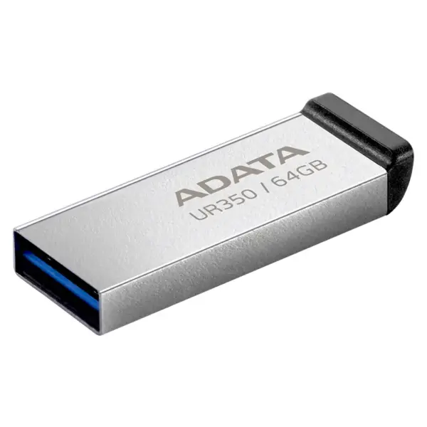 Flash drive metalic 64GB USB 3.2 Adata UR350-64G-RSR/BK - imagine 2
