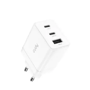 Incarcator retea Cudy CH67 2x USB-C PD CH67_EU V1.0 1x QC 18W GaN alb