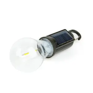 Lampa solara suspendata forma bec LED 5W 100lm +USB-C 400mAh PHENOM 18585