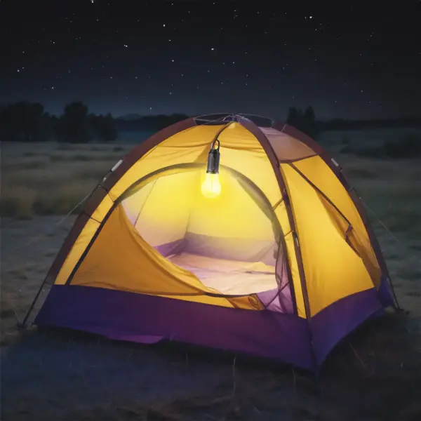 Lampa solara suspendata forma bec LED 5W 100lm +USB-C 400mAh PHENOM 18585 - imagine 5