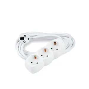 Prelungitor 3 prize cablu 3x1.5mmp 1.5m alb Technik EXTS-3S1.5M-THK