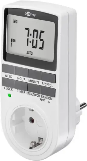 Priza programabila digitala pentru interior 3680W, Goobay 50374