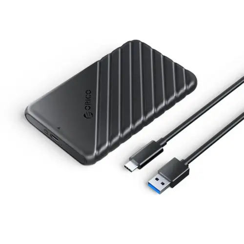 Rack Orico 25PW1-C3-BK USB3.2 2.5 inch conector USB Type-C 130x80x15mm negru