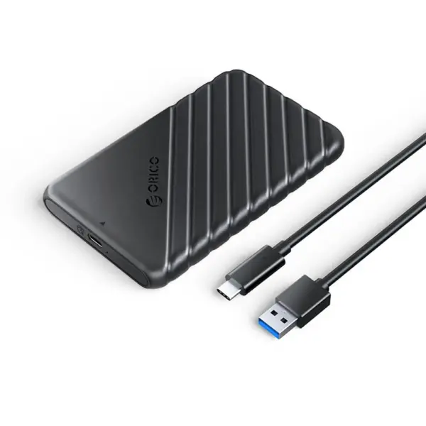 Rack Orico 25PW1-C3-BK USB3.2 2.5 inch conector USB Type-C 130x80x15mm negru