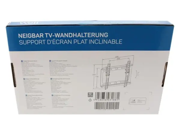 Suport TV LCD de perete 13-43" inclinabil Well TVS-LCD-TL43-WL - imagine 4