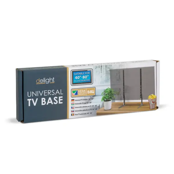 Suport TV universal 71x35cm negru delight 39682 - imagine 4