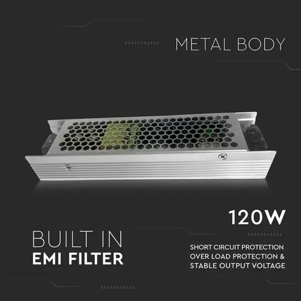Sursa alimentare SMPS SLIM 12V 10A 120W V-tac SKU-3243 - imagine 3