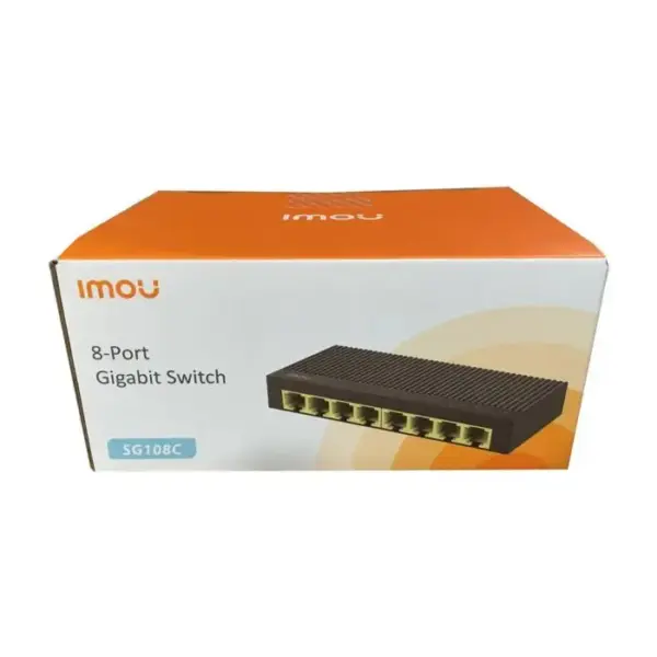 Switch Imou SG108C 8 porturi Gigabit 10 /100 /1000Mbps negru - imagine 2