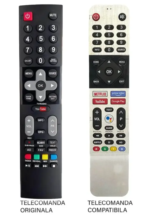 Telecomanda compatibila pentru televizor Tesla 32S367BHS ER 1292-N MFY 1282 (362-2)