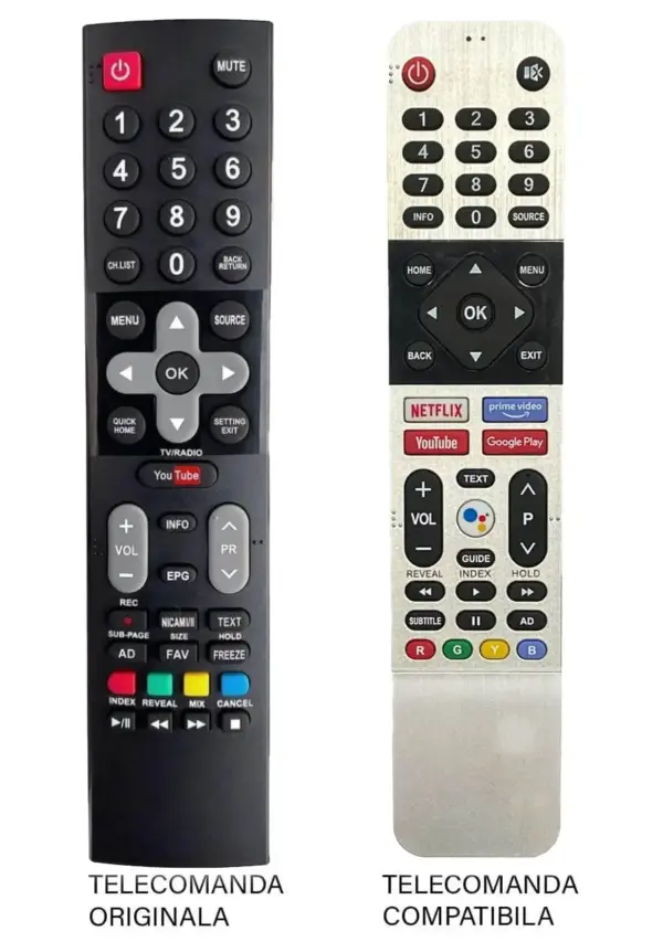 Telecomanda compatibila pentru televizor Tesla 32S367BHS ER 1292-N MFY 1282 (362-2)