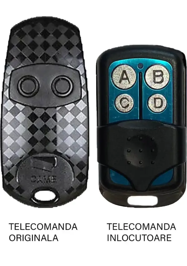 Telecomanda poarta garaj 2 butoane cod fix frecventa 433.92MHz Came Top 432EV compatibila cu originalul (805)