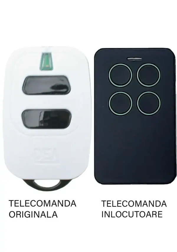 Telecomanda poarta garaj 2 butoane cod saritor frecventa 433.92MHz Dea GTi2 compatibila cu originalul (810/2)