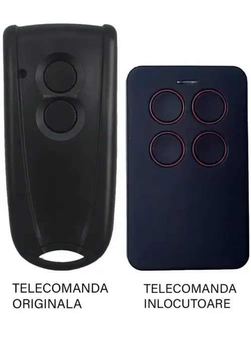 Telecomanda poarta garaj 2 butoane cod saritor frecventa 433.92MHz EcoStar Rsc2 compatibila cu originalul (812)