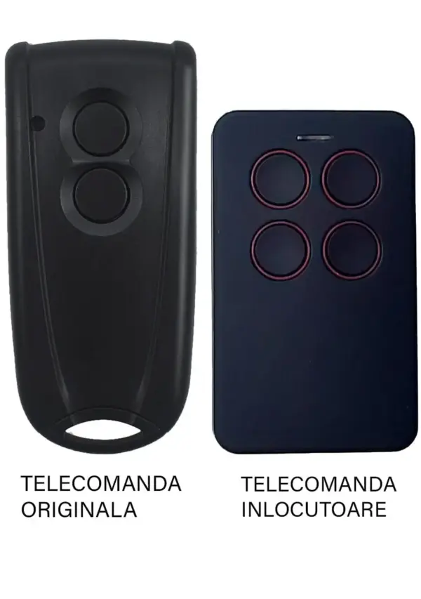 Telecomanda poarta garaj 2 butoane cod saritor frecventa 433.92MHz EcoStar Rsc2 compatibila cu originalul (812)