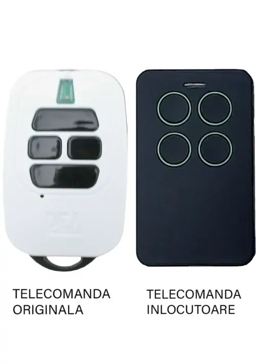 Telecomanda poarta garaj 4 butoane cod saritor frecventa 433.92MHz Dea GTi4 compatibila cu originalul (810/4)