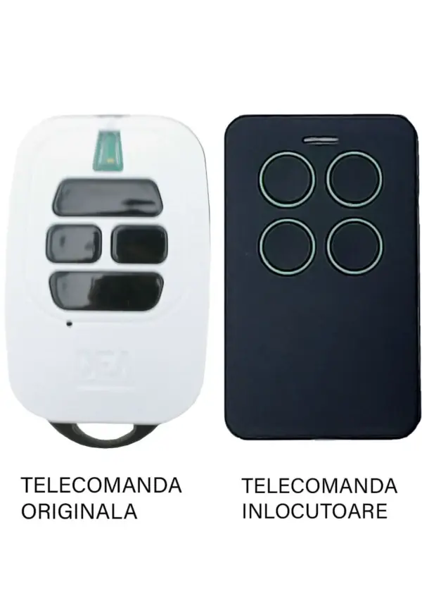 Telecomanda poarta garaj 4 butoane cod saritor frecventa 433.92MHz Dea GTi4 compatibila cu originalul (810/4)