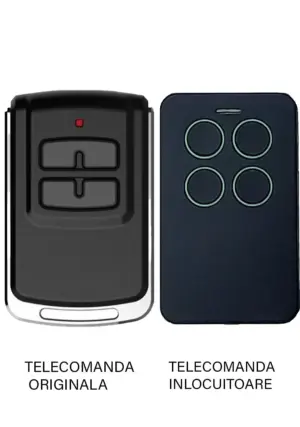 Telecomanda poarta garaj 4 butoane T4301 Cod Saritor Compatibila cu automatizarile LINOMATIK si receptorul extern R5113 compatib