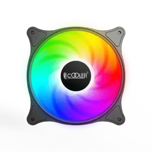 Ventilator PCCOOLER FX1203-BKRN1-GL 120x120x25 mm 12V 0.18A 1200RPM RGB LED 3-pin Hydro Bearing fixed LED RGB
